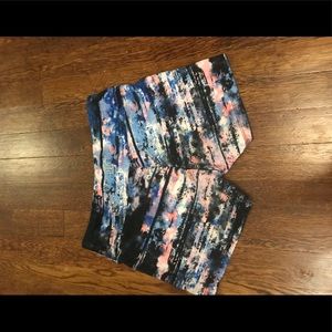 Multi colored workout shorts